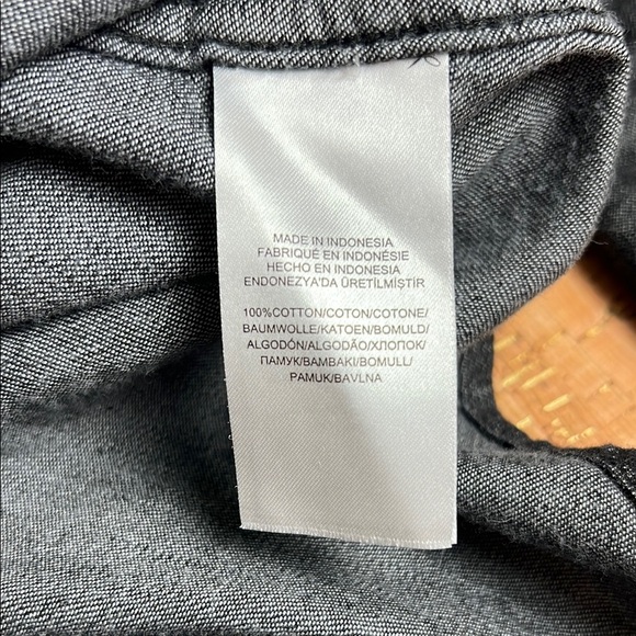 Lauren by Ralph Lauren Denim Pearl Snap Shirt Large - Picture 7 of 11